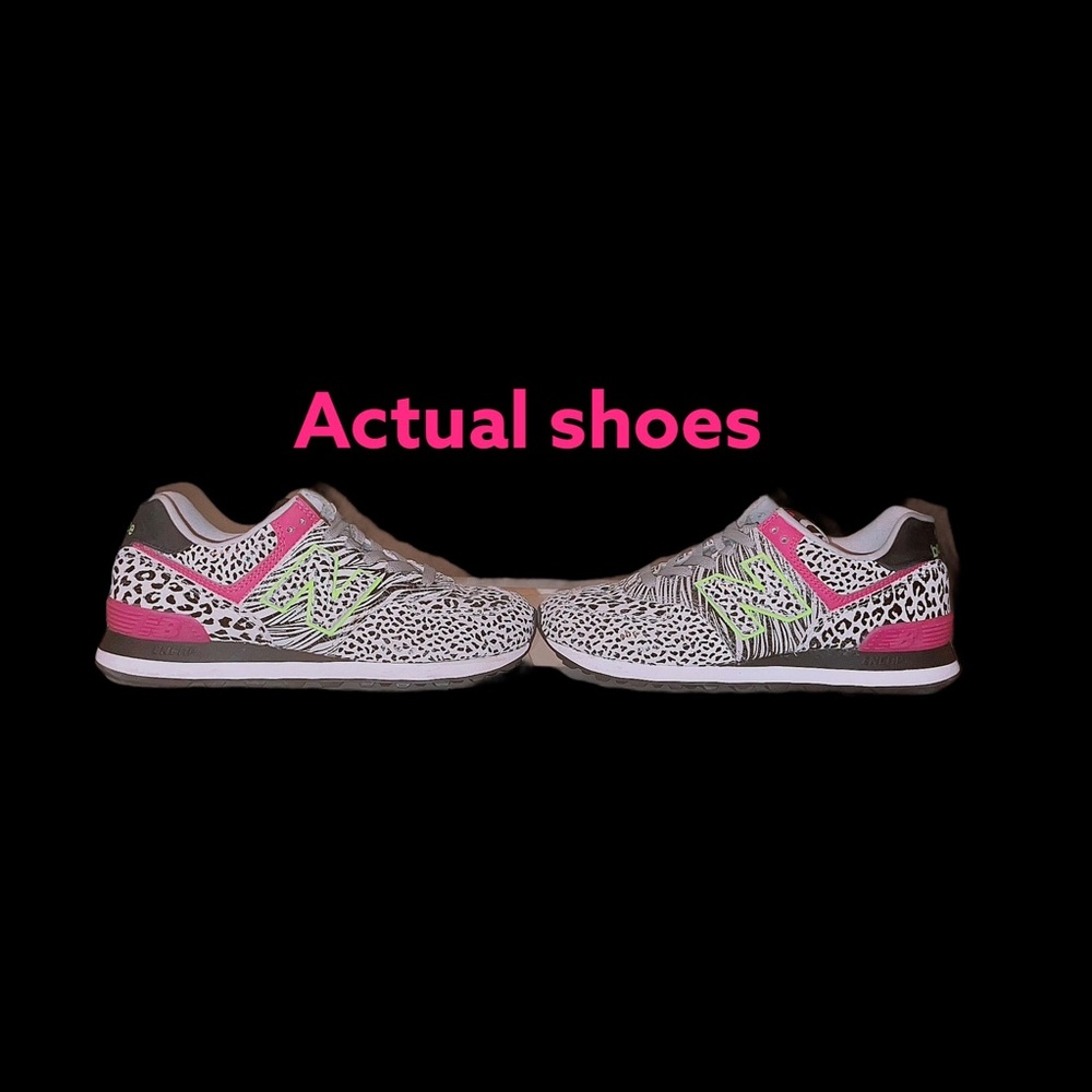 Womens New Balance 574 Animal Print Size 8.5
